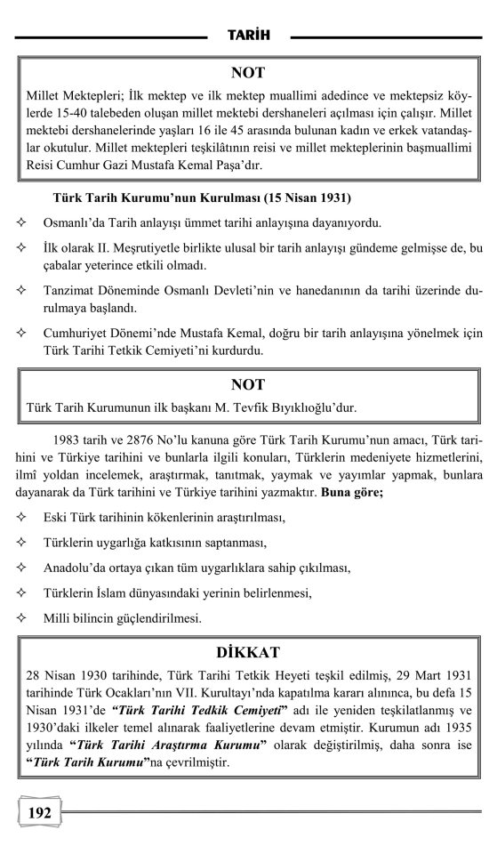 2024 Hakimlik Tarih Ders Notları ve Soruları Monopol Yayınları