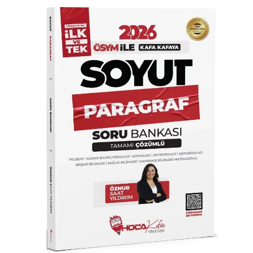 2026 KPSS TYT ALES DGS Soyut Paragraf Soru Bankası Çözümlü - Öznur Saat Yıldırım Hoca Kafası Yayınları