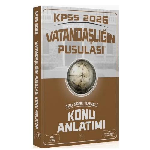 2026 KPSS Vatandaşlık Vatandaşlığın Pusulası Konu Anlatımı - Ali Koç CBA Yayınları