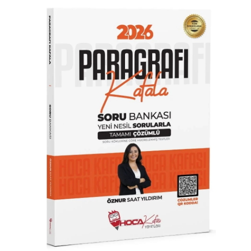 2026 KPSS TYT ALES DGS Paragrafı Kafala Soru Bankası Çözümlü - Öznur Saat Yıldırım Hoca Kafası Yayınları