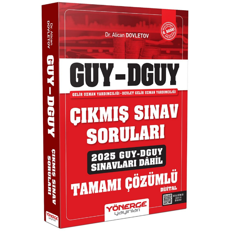 2026 GUY DGUY Gelir Uzman Yardımcılığı Çıkmış Sınav Soruları 6. Baskı - Alican Dovletov Yönerge Yayınları