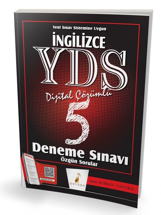 İngilizce YDS Çözümlü 5 Deneme Sınavı Özgün Sorular - Açıklamalı Çözümler Pelikan Yayınevi