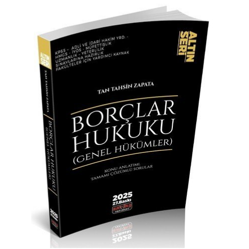 Borçlar Hukuku Genel Hükümler Konu Anlatımı Savaş Yayınları