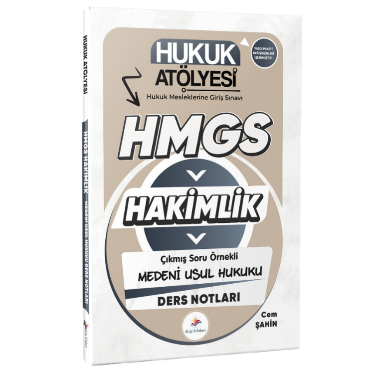 2026 Hukuk Atölyesi Hakimlik HMGS Çıkmış Soru Örnekli Medeni Usul Hukuku Ders Notları Cem Şahin 2. Baskı Dizgi Kitap Yayınları
