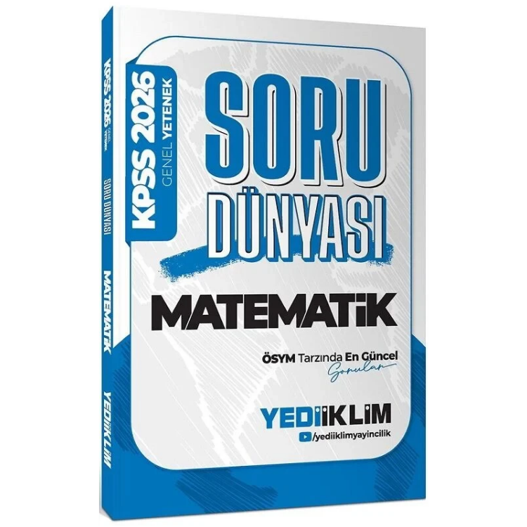 2026 KPSS Genel Yetenek Matematik Soru Dünyası Yediiklim Yayınları