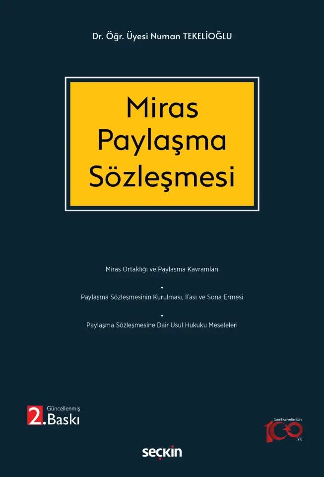 Miras Paylaşma Sözleşmesi Seçkin Yayıncılık