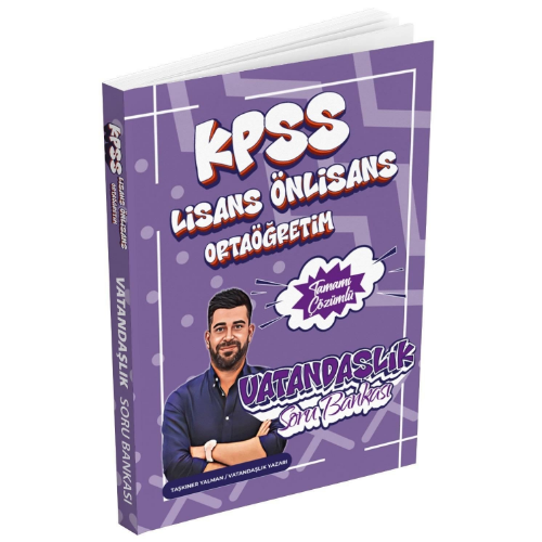Dizgi Kitap 2026 KPSS Vatandaşlık Tamamı Çözümlü Soru Bankası Taşkıner Yalman