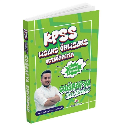 KPSS Lisans Önlisans Ortaöğretim Coğrafya Tamamı Çözümlü Soru Bankası Enes Eker Dizgi Kitap