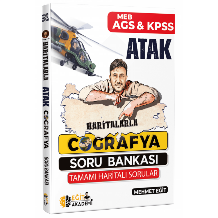 KPSS & Meb Ags Haritalarla Atak Coğrafya Soru Bankası Mehmet Eğit Eğit Akademi
