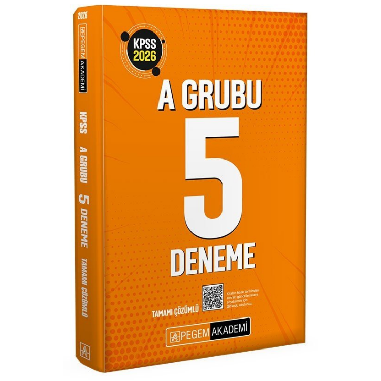 KPSS A Grubu Tamamı Çözümlü 5 Deneme Pegem Yayınları