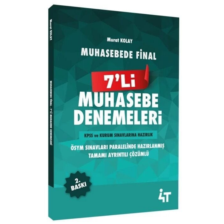 Muhasebede Final 7’Lİ Muhasebe Denemeleri 4T Yayınları 2.Baskı