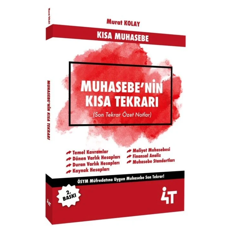 Muhasebenin Kısa Tekrarı 4T Yayınları