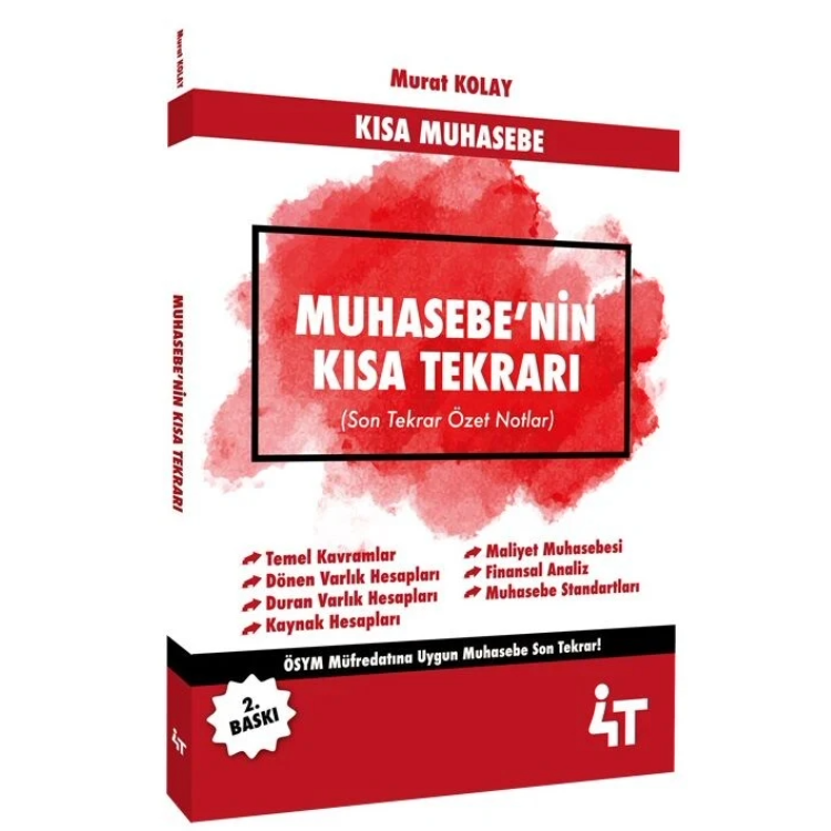 Muhasebenin Kısa Tekrarı 4T Yayınları