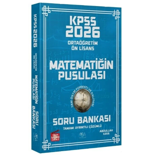 2026 KPSS Lise Ortaöğretim Ön Lisans Matematik Matematiğin Pusulası Soru Bankası Çözümlü - Burak Almasulu CBA Yayınları