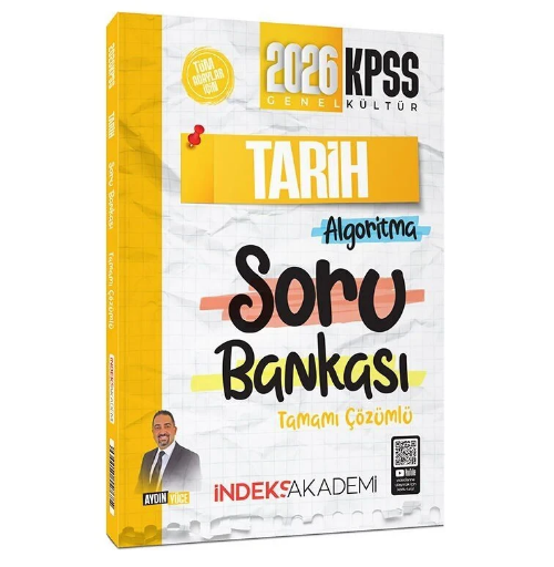 2026 KPSS Tarih Algoritma Soru Bankası Çözümlü - Aydın Yüce İndeks Akademi Yayıncılık
