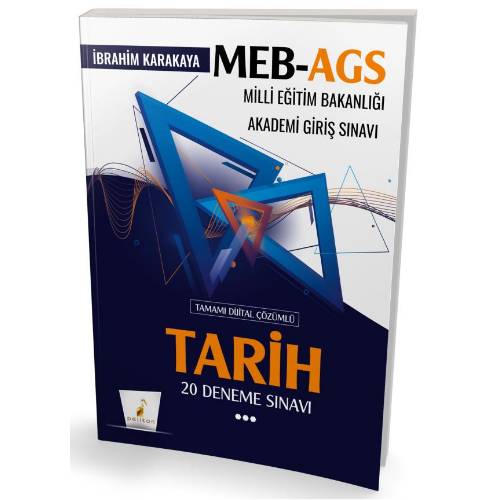 MEB - AGS Hazırlık Tarih 20 Deneme Sınavı Tamamı Dijital Çözümlü Pelikan Yayınevi