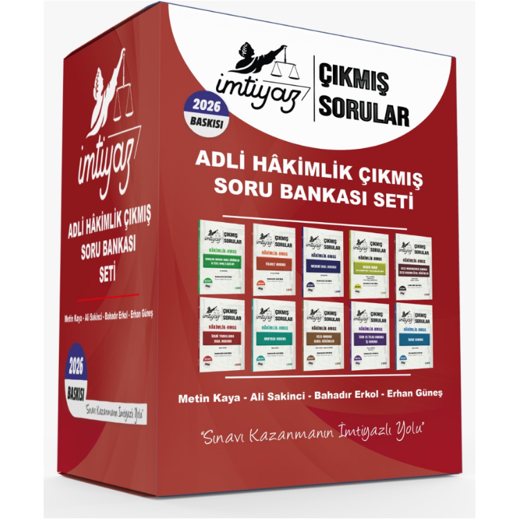2026 Adli Hakimlik Çıkmış Sorular Seti- İmtiyaz Yayıncılık