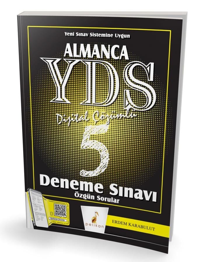 YDS Almanca Dijital Çözümlü 5 Deneme Sınavı Pelikan Yayınevi