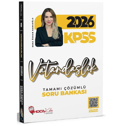 2026 KPSS Vatandaşlık Soru Bankası Çözümlü - Esra Özkan Karaoğlu Hoca Kafası Yayınları