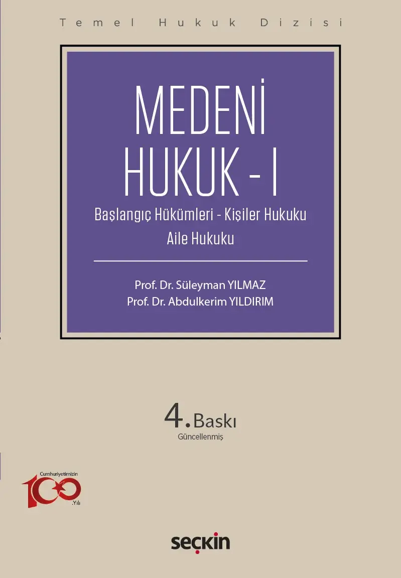 Medeni Hukuk – I (THD) Seçkin Yayıncılık