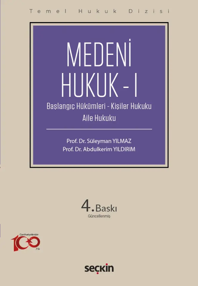 Medeni Hukuk – I (THD) Seçkin Yayıncılık