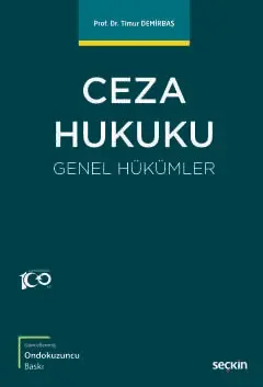 Ceza Hukuku Genel Hükümler Seçkin Yayıncılık