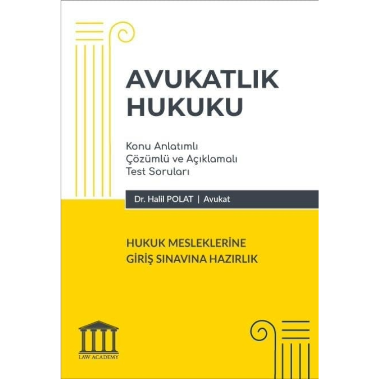 Avukatlık Hukuku Konu Anlatımlı Soru Kitabı Adalet Yayınevi