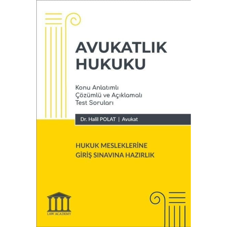 Avukatlık Hukuku Konu Anlatımlı Soru Kitabı Adalet Yayınevi