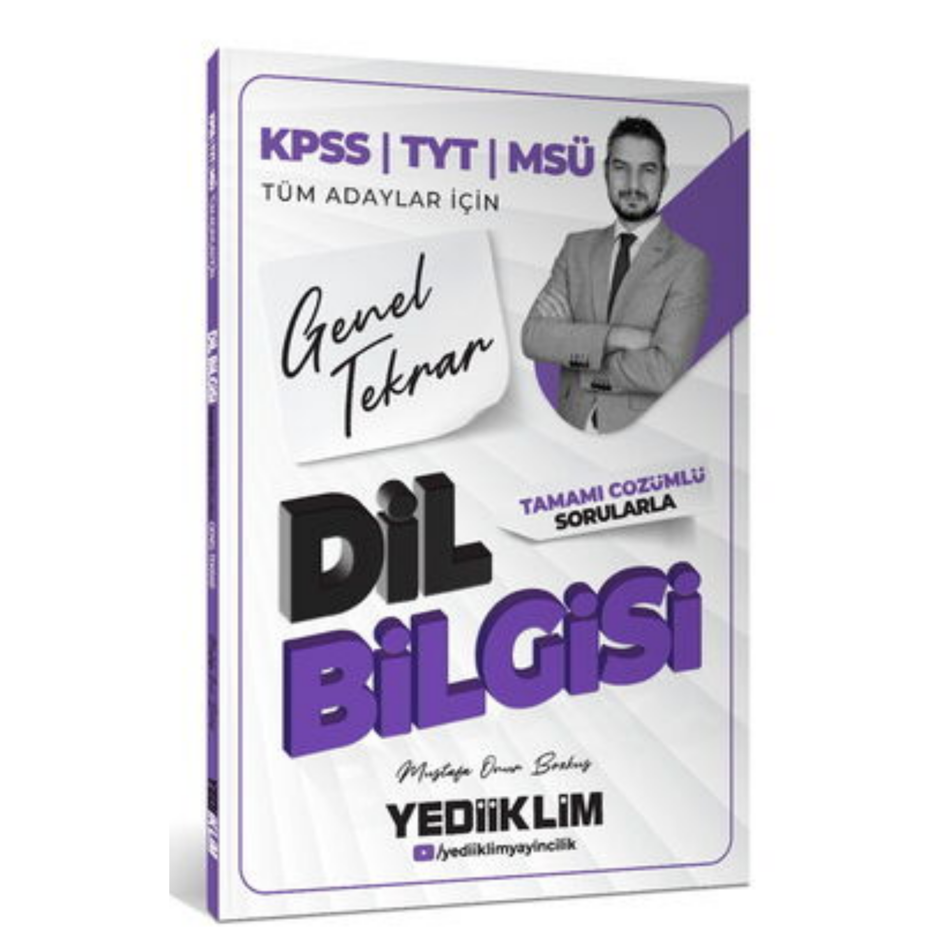 2026 KPSS TYT MSÜ Tüm Adaylar İçin Dil Bilgisi Tamamı Çözümlü Sorularla Genel Tekrar Yediiklim Yayınları