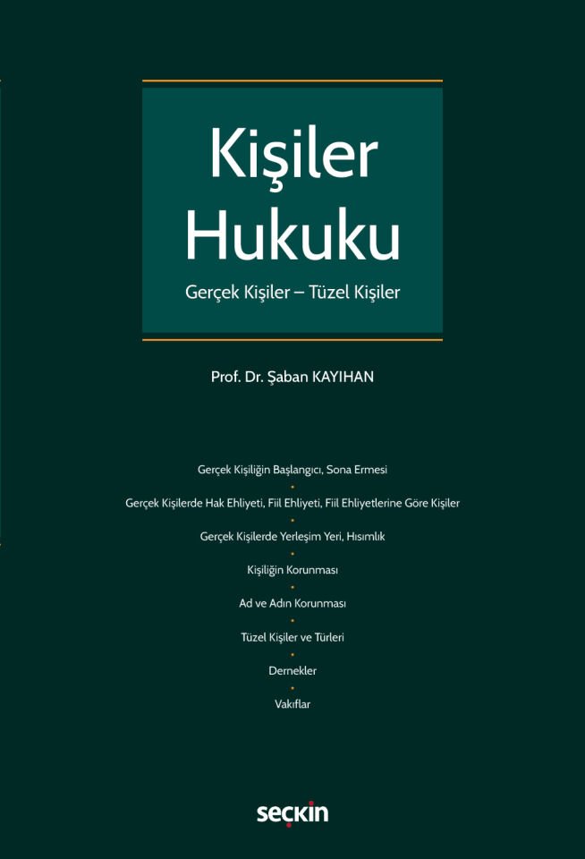 Kişiler Hukuku Seçkin Yayıncılık