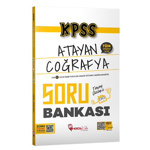 KPSS Coğrafya Atayan Soru Bankası Çözümlü Hoca Kafası Yayınları