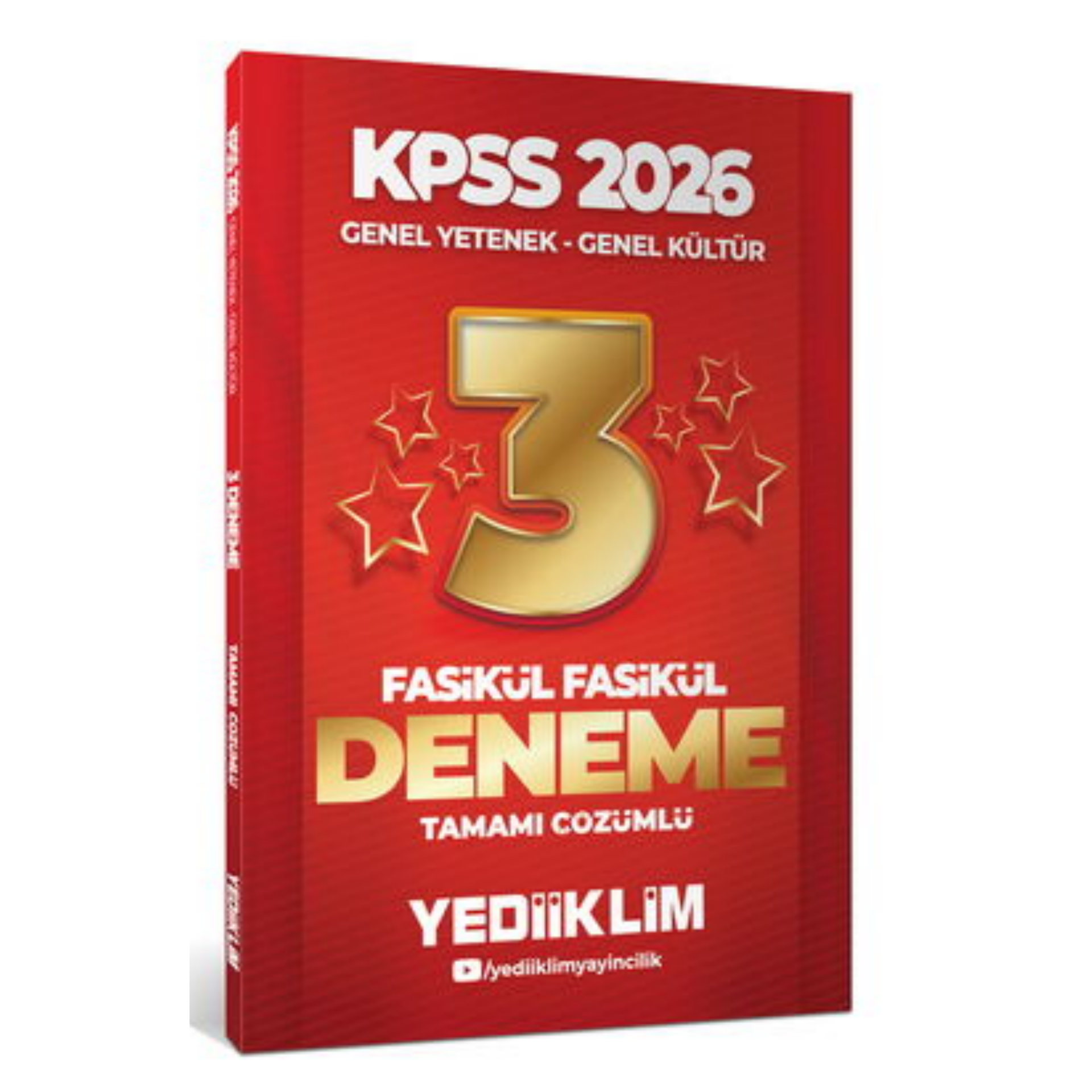 2026 KPSS Genel Yetenek Genel Kültür Tamamı Çözümlü Fasikül Fasikül 3 Yıldız Deneme Yediiklim Yayınları