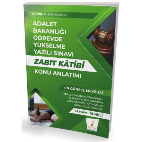 GYS Adalet Bakanlığı Görevde Yükselme Yazılı Sınavı Zabıt Katibi Konu Anlatımı Pelikan Yayınevi