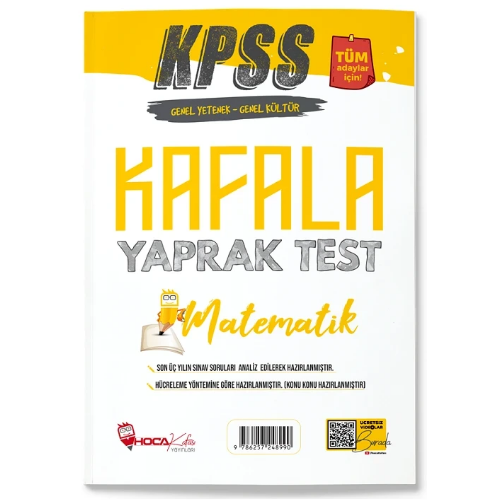 KPSS Matematik Öğreten Yaprak Test Hoca Kafası Yayınları