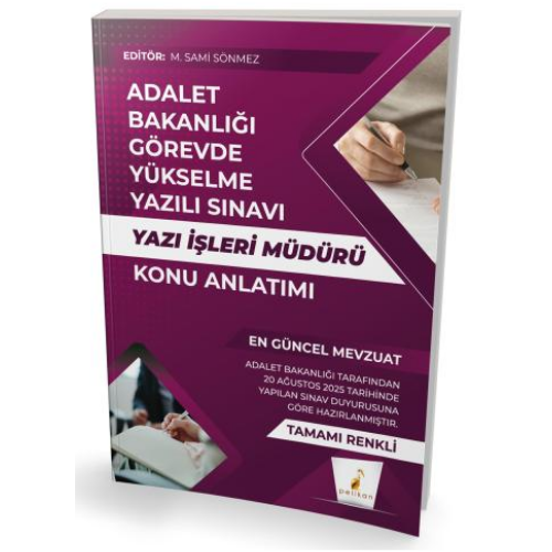 GYS Adalet Bakanlığı Görevde Yükselme Yazılı Sınavı Yazı İşleri Müdürü Konu Anlatımı Pelikan Yayınevi