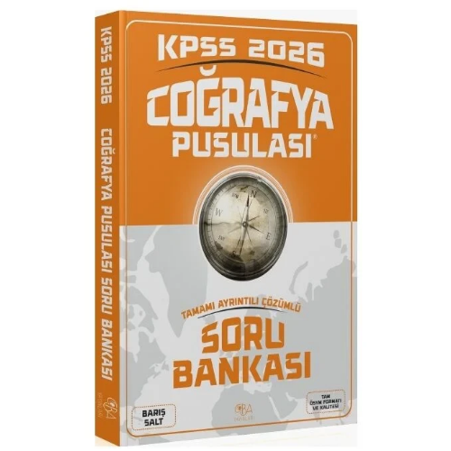 2026 KPSS Coğrafya Pusulası Soru Bankası Çözümlü - Barış Salt CBA Yayınları