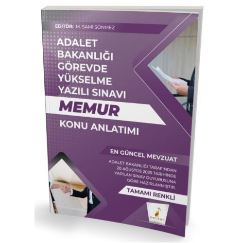 GYS Adalet Bakanlığı Görevde Yükselme Yazılı Sınavı Memur Konu Anlatımı Pelikan Yayınevi