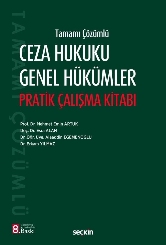 Tamamı Çözümlü Ceza Hukuku Genel Hükümler Pratik Çalışma Kitabı Seçkin Yayıncılık