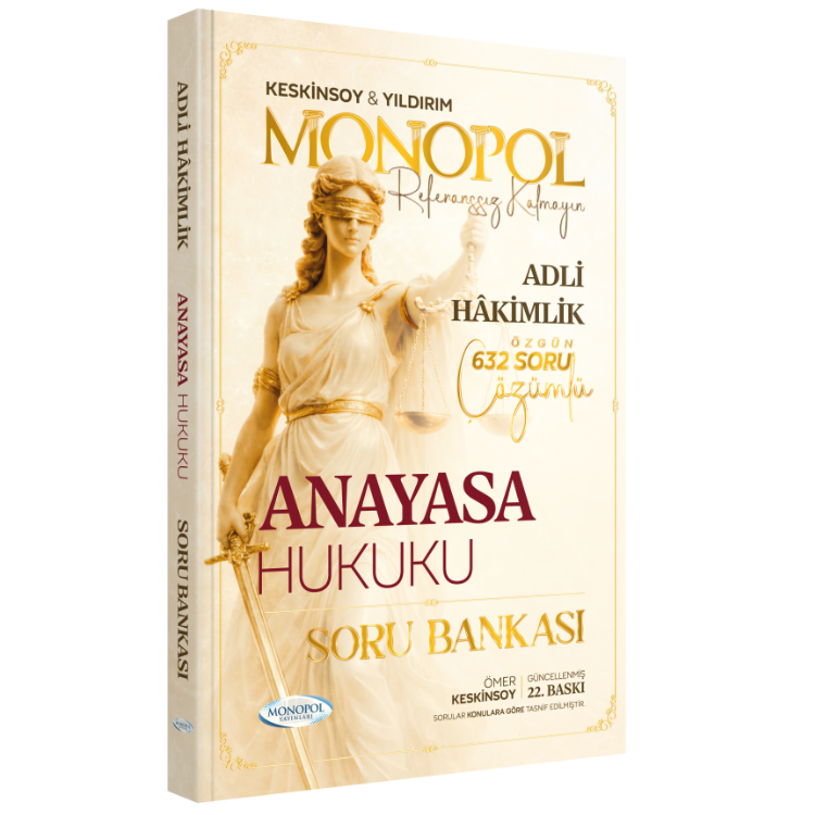 Hakimlik Anayasa Hukuku Soru Bankası 22. Baskı Monopol Yayınları