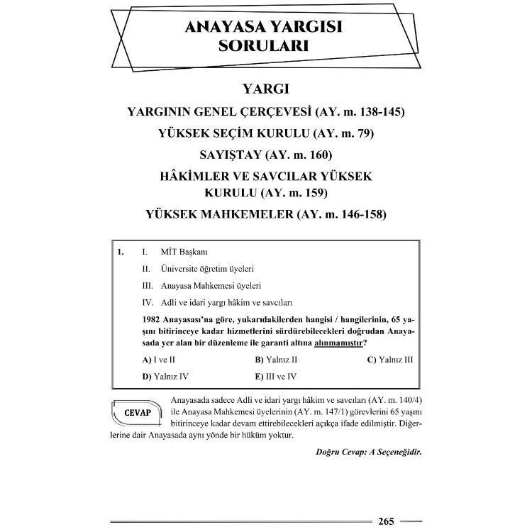 Hakimlik Anayasa Hukuku Soru Bankası 22. Baskı Monopol Yayınları
