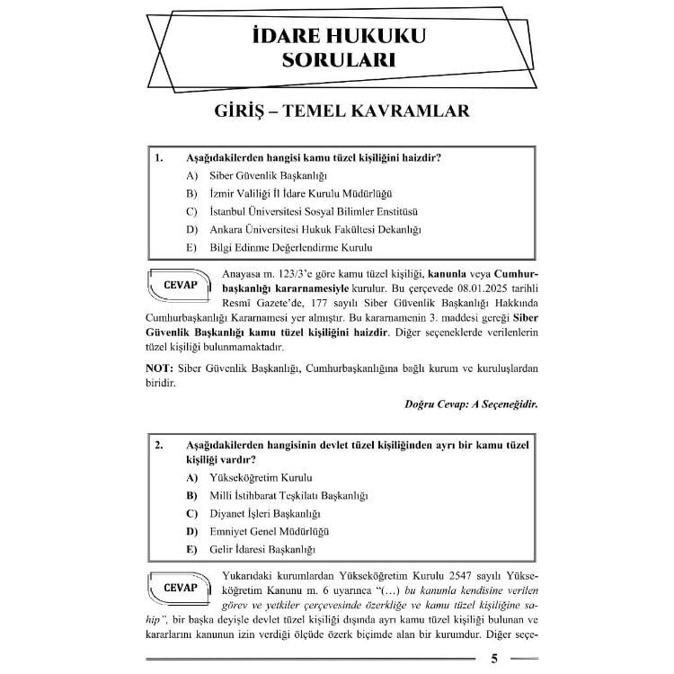 Hakimlik İdare Hukuku Soru Bankası 22. Baskı Monopol Yayınları