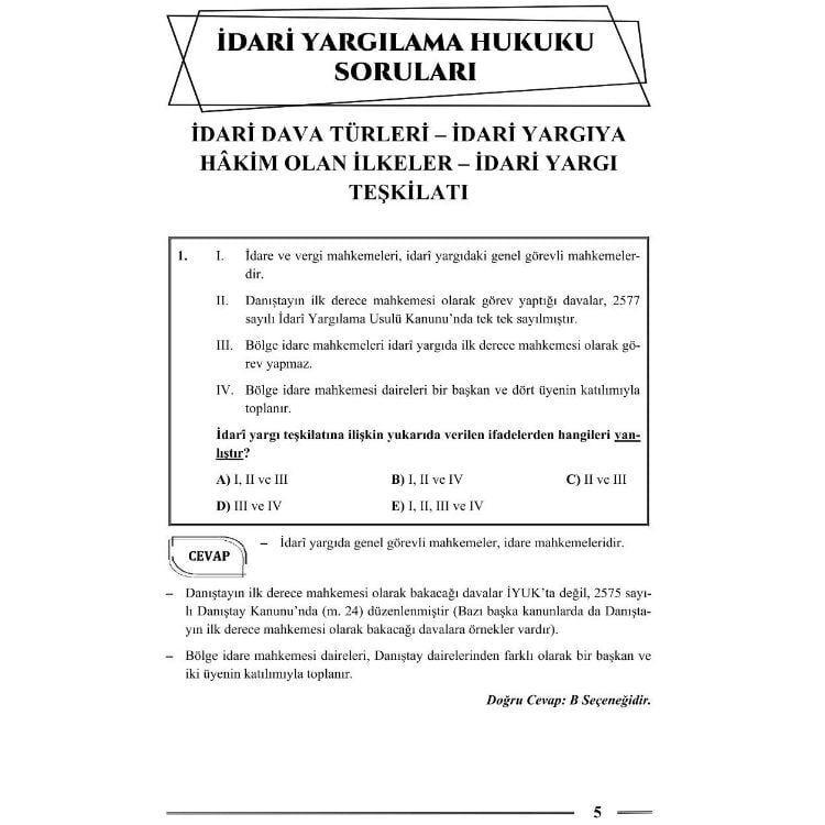Hakimlik İdari Yargılama Hukuku Soru Bankası 22. Baskı Monopol Yayınları