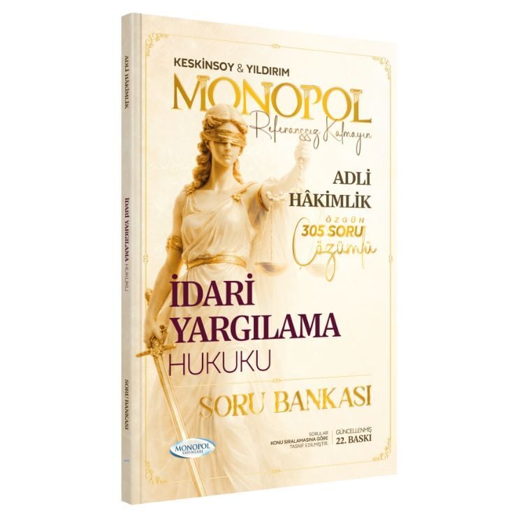 Hakimlik İdari Yargılama Hukuku Soru Bankası 22. Baskı Monopol Yayınları