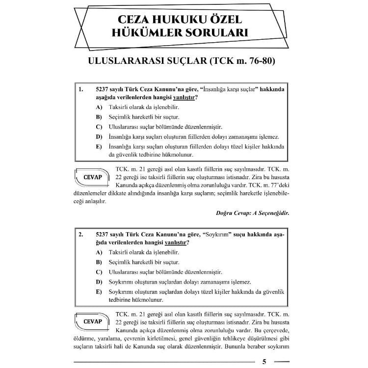 Hakimlik Ceza Hukuku Özel Hukuku Soru Bankası 22. Baskı Monopol Yayınları