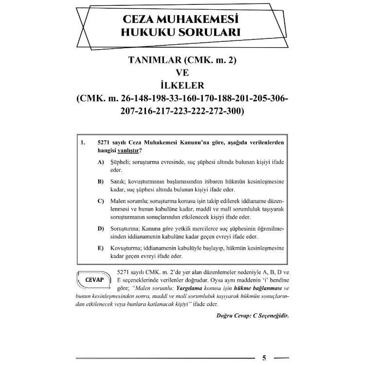 Hakimlik Ceza Muhakemesi Hukuku Soru Bankası 22. Baskı Monopol Yayınları