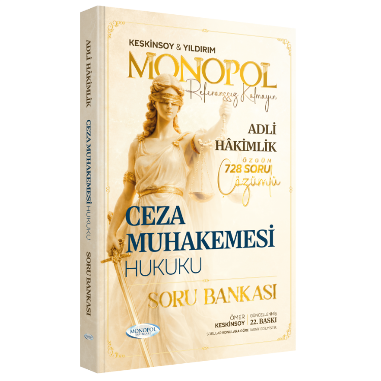 Hakimlik Ceza Muhakemesi Hukuku Soru Bankası 22. Baskı Monopol Yayınları