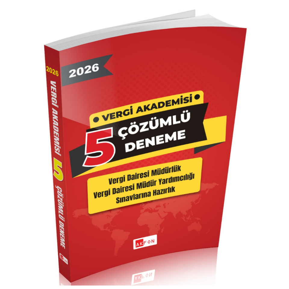 2026 Vergi Akademisi Çözümlü 5 Deneme Akfon Yayınları