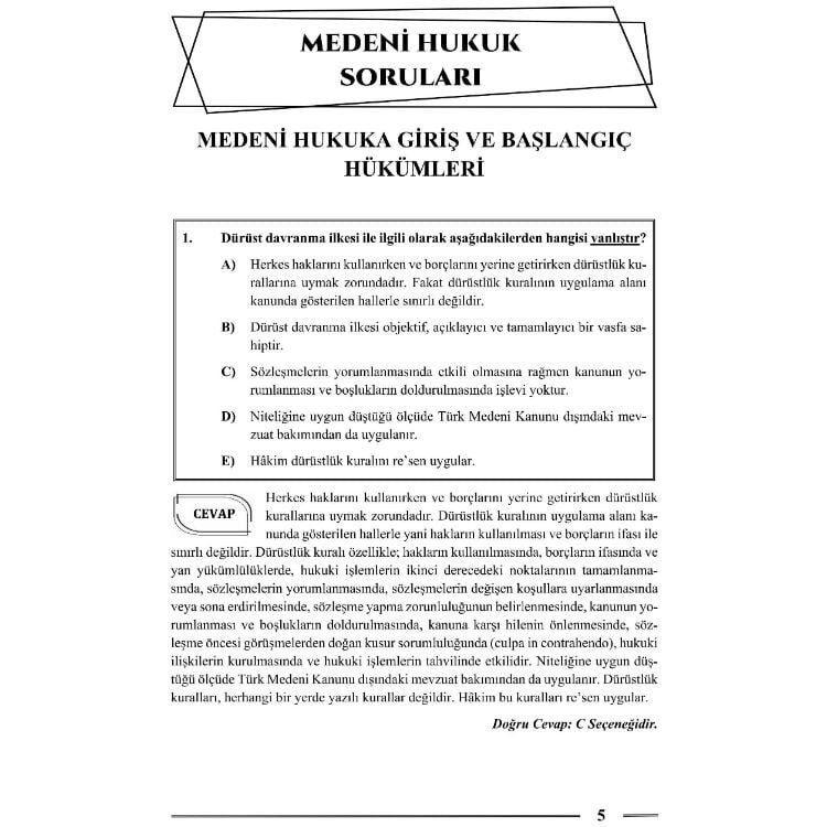 Hakimlik Medeni Hukuk Soru Bankası 22. Baskı Monopol Yayınları