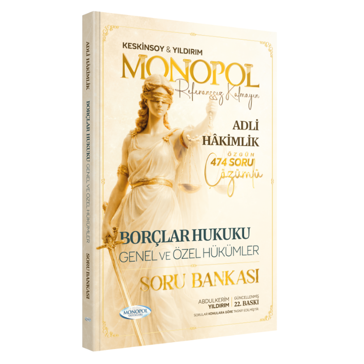 Hakimlik Borçlar Hukuku Genel - Özel Hükümler Soru Bankası 22. Baskı Monopol Yayınları