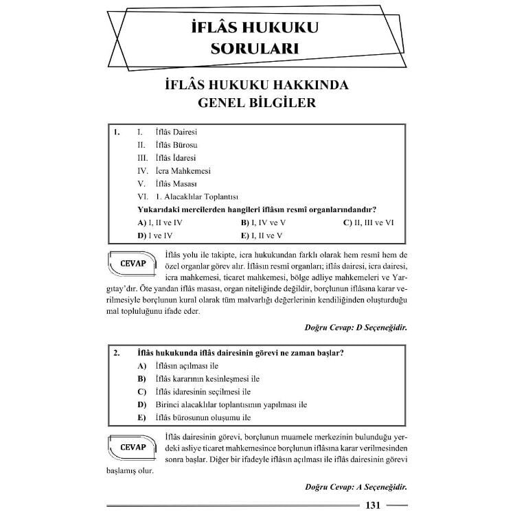 Hakimlik İcra ve İflas Hukuku Soru Bankası 22. Baskı Monopol Yayınları